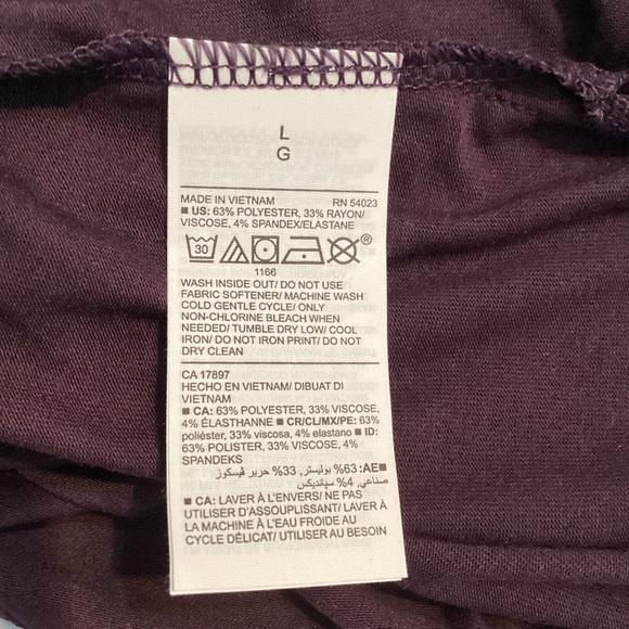 Old Navy Active Go-Dry Tank Top Size L Purple Radiate Strength - Picture 7 of 7